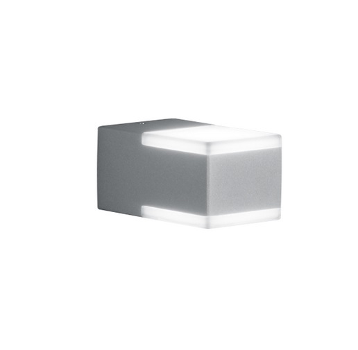 Don 2 x 4W LED Square Up & Down Outdoor Wall Light IP54 3000K