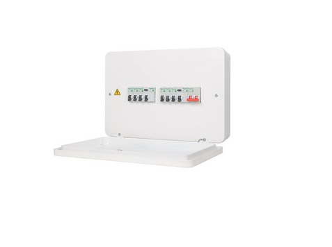 Schneider Electric Easy9 14-Module 6-Way Populated Dual RCD Consumer Unit