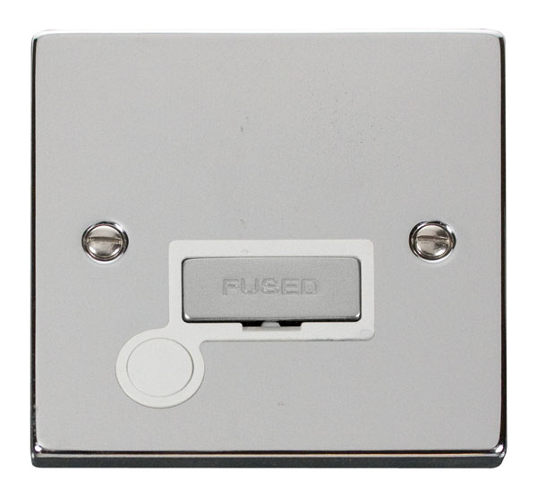 13A Fused Connection Unit With Flex Outlet White Inserts (VPCH550WH)