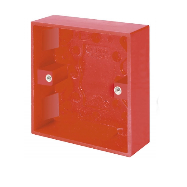 1 Gang 25mm Deep Surface Pattress Box - Red (WA081RD)