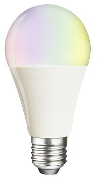 GLS 9W RGB + CCT Dimmable Smart Wi-Fi Lamp ES Cap