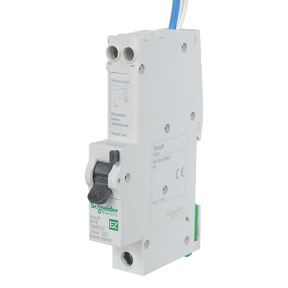 Schneider Electric Easy9 16A 30mA SP Type B RCBO