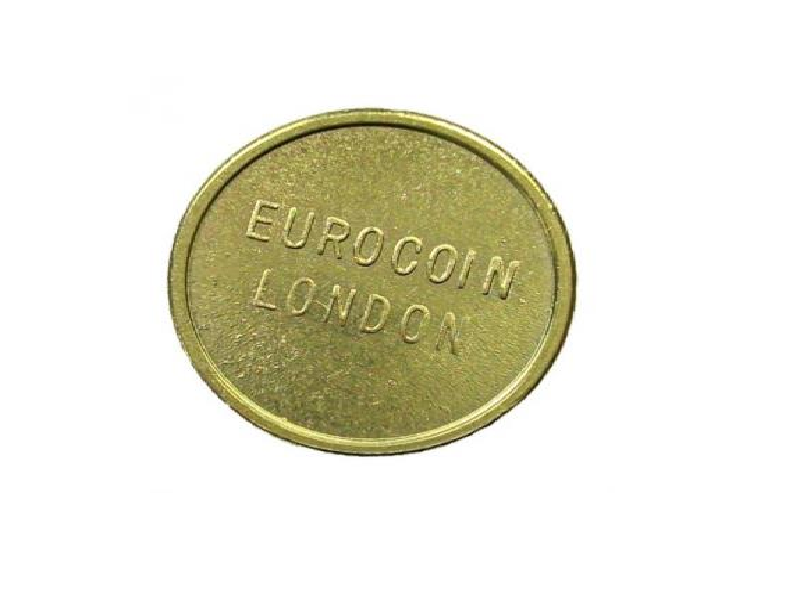 100 x 22.3mm Eurocoin London Token