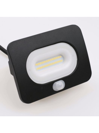 ELD Culver10-PIR 10W 4000K IP65 LED PIR Slimline Floodlight- Black