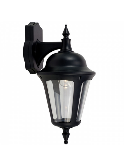 Ansell Latina Polycarbonate Wall Lantern 42W IP65 Black
